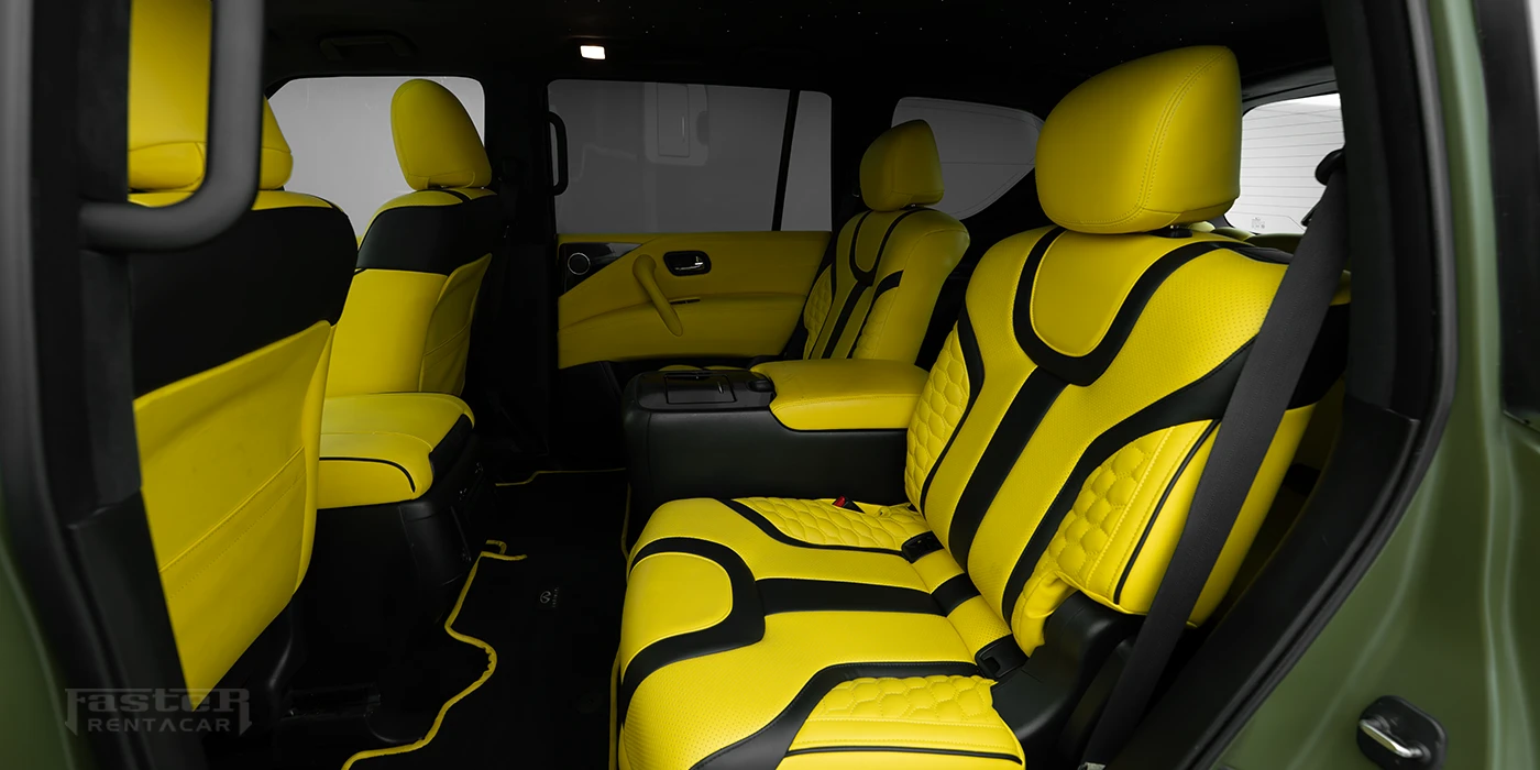 Patrol QX80 Green Hawk Interior Back Seats